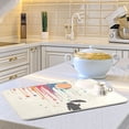 thumbnail image 6 of Yayeee Dish Drying Mat for Kitchen Counter Ultra Absorbent Easy Clean Pad 18x16", Black Astronaut, 6 of 7