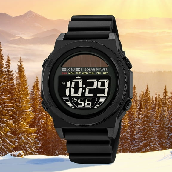 Moment Beauty Electronic Watch Men's 2025 New Outdoor Sports Multifunctional Solar Watch Student Fashion Watch