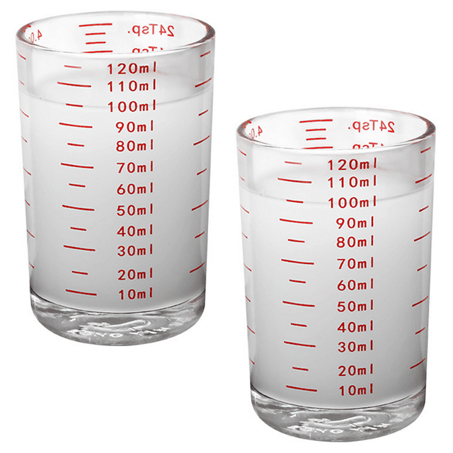 Taza medidora Vaso de chupito Vaso de chupito para espresso Líquido Vaso pesado Copa de vino Letras