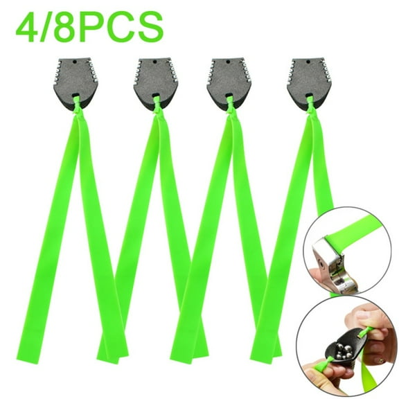 4/8PCS Wide Thick Green Rubber Belt High Quality Latex High Elasticity Ordinary Rubber Belt Outdoor Hunting Slingshot Accessories
