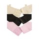 thumbnail image 5 of SOSTEN CHIC Mujeres Cómodo Suave Elástico Básico de Cobertura Completa Sin Aros Sin Alambres Sostenes de Uso Diario 3 Pcs Negro+Rosa Pálido+Albaricoque-Floral 40/90 Ajuste 36A 36B, 5 of 6