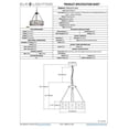 thumbnail image 2 of Elk Lighting Ethan 3 Light LED Chandelier in Tiffany Bronze, 2 of 4