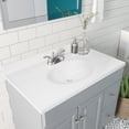 thumbnail image 5 of Pemberley Row Marble Solid White Vanity Top Oval Waterproof 37" x 19" Unassembled, 5 of 5