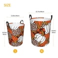 thumbnail image 5 of Balery Various Pumpkins Round Laundry Basket with Handles Waterproof Freestanding Laundry Hamper for Clothes Toys in the Dorm and Family-Small, 5 of 8