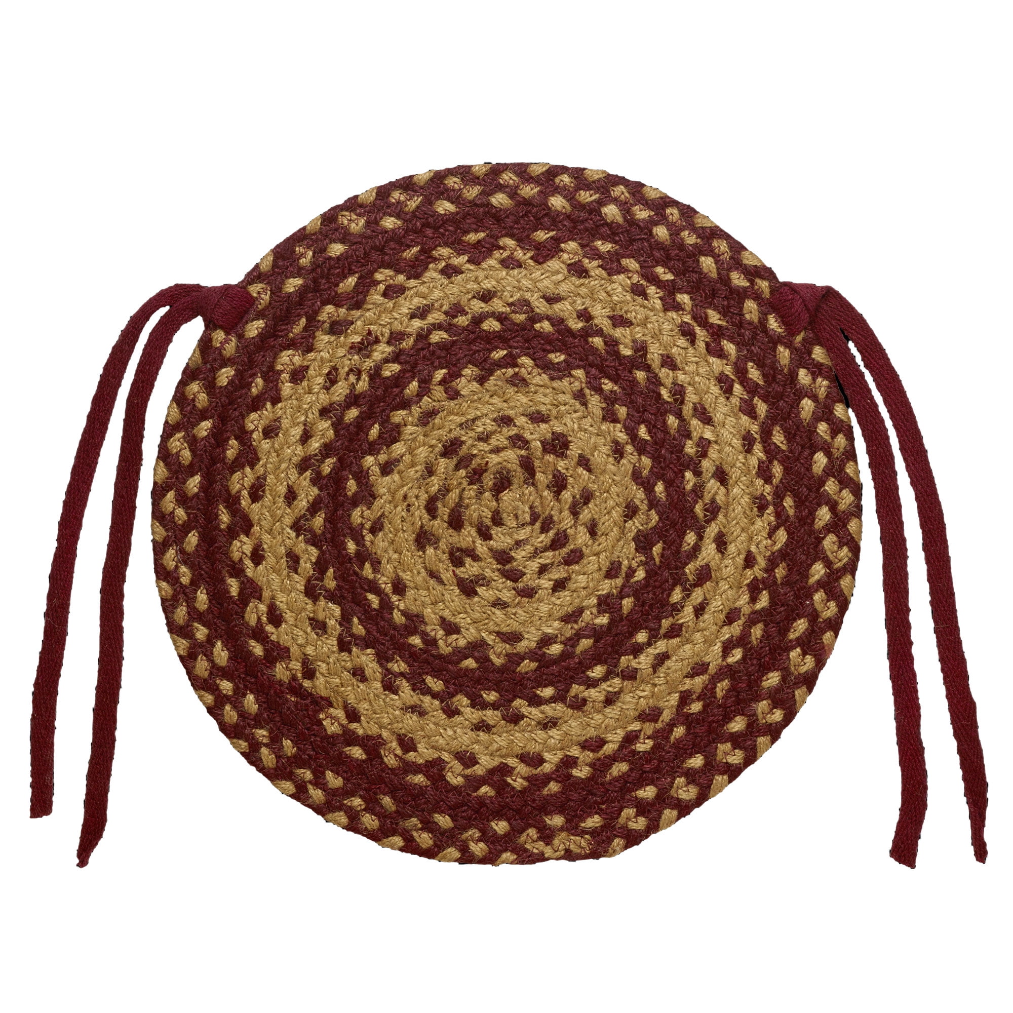 Braided Chair Pads Country Primitive by IHF Set of 4