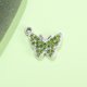 thumbnail image 1 of Pulsera de mariposa de diamantes de colores, cadena para clavícula, tobillera, joyería femenina, colgante, aleación que retiene el color UV, accesorios de galvanoplastia, 1 of 6