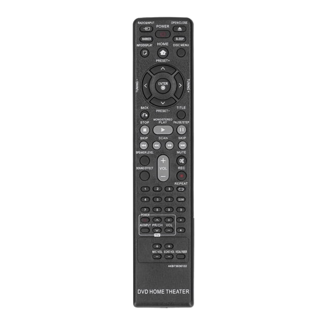 Home Theater Remote Control,DVD Remote Control AKB73636102/AKB37026852 Remote Controlfor LGDVD Remote Control Smooth Operation