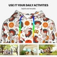 thumbnail image 4 of Sikiie Turkey And Thanksgiving2 Women's Casual Hoodies Long Sleeve Lightweight Pullover Tops Loose Sweatshirt-X-Large, 4 of 7
