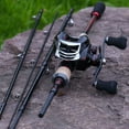thumbnail image 2 of Sougayilang Fishing Combo Portable 4 Sections Casting Fishing Rod and 17+1BB Baitcasting Reel Set, 2 of 8