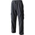 thumbnail image 2 of Hat and Beyond Men's Fleece Cargo Sweatpants Heavy Weight with Utility Pockets, 2 of 4