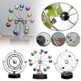 thumbnail image 3 of Newtons Cradle Pendulum, Perpetual Motion Machine Ferris Wheel Balance, USB Battery Dual Use Ferris Wheel Balance Toy, Physics Science Balance Desk Entertainment Decoration for Office, 3 of 7