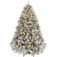 thumbnail image 1 of Árbol de Navidad Yaheetech artificial preiluminado de 6 pies con luces, 1 of 8