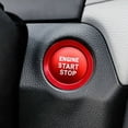 thumbnail image 2 of For Camry For Tacoma For Prius Red Engine Start/Stop Push Start Cover & Ring, 2 of 9
