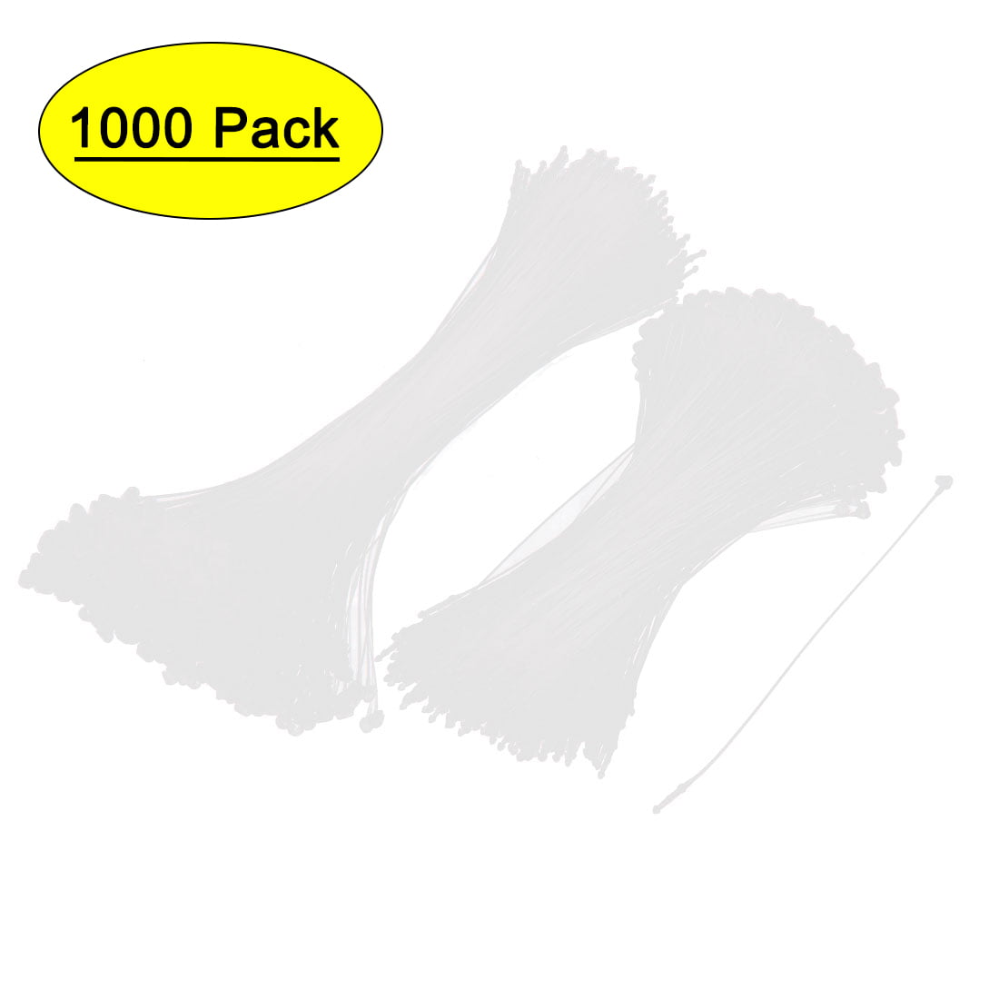 5“ 7" 1000 PCS CLEAR LOOP LOCK PINS SECURITY NYLON FASTENERS TAGGING CLEARANCE 