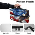 thumbnail image 5 of HELLHERO Dustproof Travel Iron Storage Bag Protective Eagle American Flag Travel Steamer Bag, Bag Only, 5 of 6