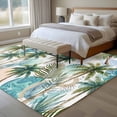 thumbnail image 5 of 5x8 Washable Area Rug, Summer Palm Tree Non-Slip Large Rectangle Rug for Living Room Dining Room, Vintage Green Coconut Tree Botanical Tropical Leaf Indoor Floor Mat for Home Decor, 5 of 9