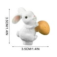thumbnail image 1 of Rabbit Ornament Resin Figurine Desktop Decoration for Home Office, 1 of 8