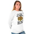 thumbnail image 3 of Stop World Melt You Grilled Cheese Plus Size Long Sleeve Graphic Tee Shirt Brisco Brands 3X, 3 of 5