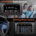 thumbnail image 4 of Radio estéreo de coche de doble DIN Inexaccessories con CD/DVD HD de 7 pulgadas, 4 of 7