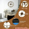 thumbnail image 5 of Adifare Large Wall Clock 16in Round Silent Wall Clocks Non Ticking Battery Operated Wall Clock Vintage Rustic Iron Wall Clock Decorative Clock for Home Office Decoration, 5 of 7