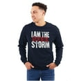 thumbnail image 3 of I Am the Storm Psalm 56 Scripture Long Sleeve TShirt Men Women Brisco Brands S, 3 of 6