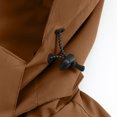 thumbnail image 6 of Mens Windbreaker Jackets Windbreaker Front-Zip Jacket Man Solid Color Three Prevention Cottoning Climbing Wear As One Down Cotton Intensification Warm Outdoor Jacket Coffee XL, 6 of 8