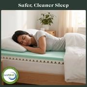 Allswell 4 in Memory Foam Mattress Topper Infused with Cooling Diamond Gel, King
