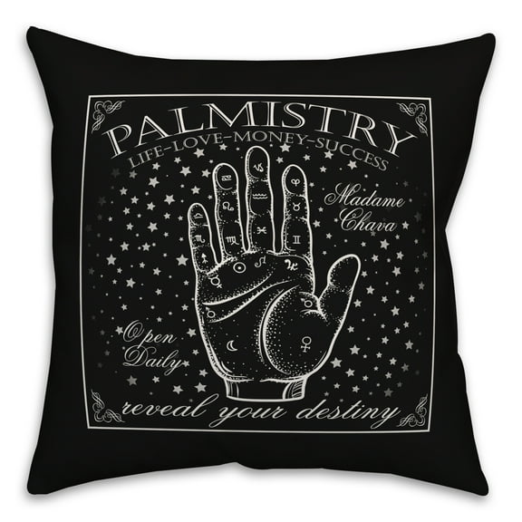 Creative Products Palm Reading 16x16 Indoor / Outdoor Pillow