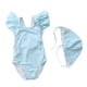 thumbnail image 1 of Odeerbi 2-24 Meses Traje de Baño de Una Sola Pieza Para Niñas Con Sombrero de Sol Traje de Baño de Verano Con Impresión Linda, 1 of 5