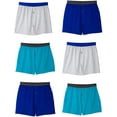 thumbnail image 2 of Fruit of the Loom Men's Knit Boxers Breathable Cooling Cotton Micro-Mesh Soft Flex Waistband, 2 of 8