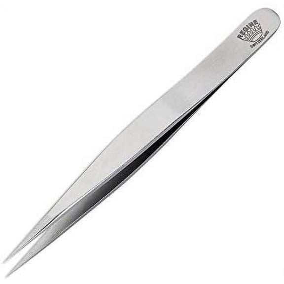 Regine Switzerland | Splinter Tweezers | 100% Handmade | Surgical Grade Stainless Steel | Professional Ingrown Hair & Splinter Tweezers |