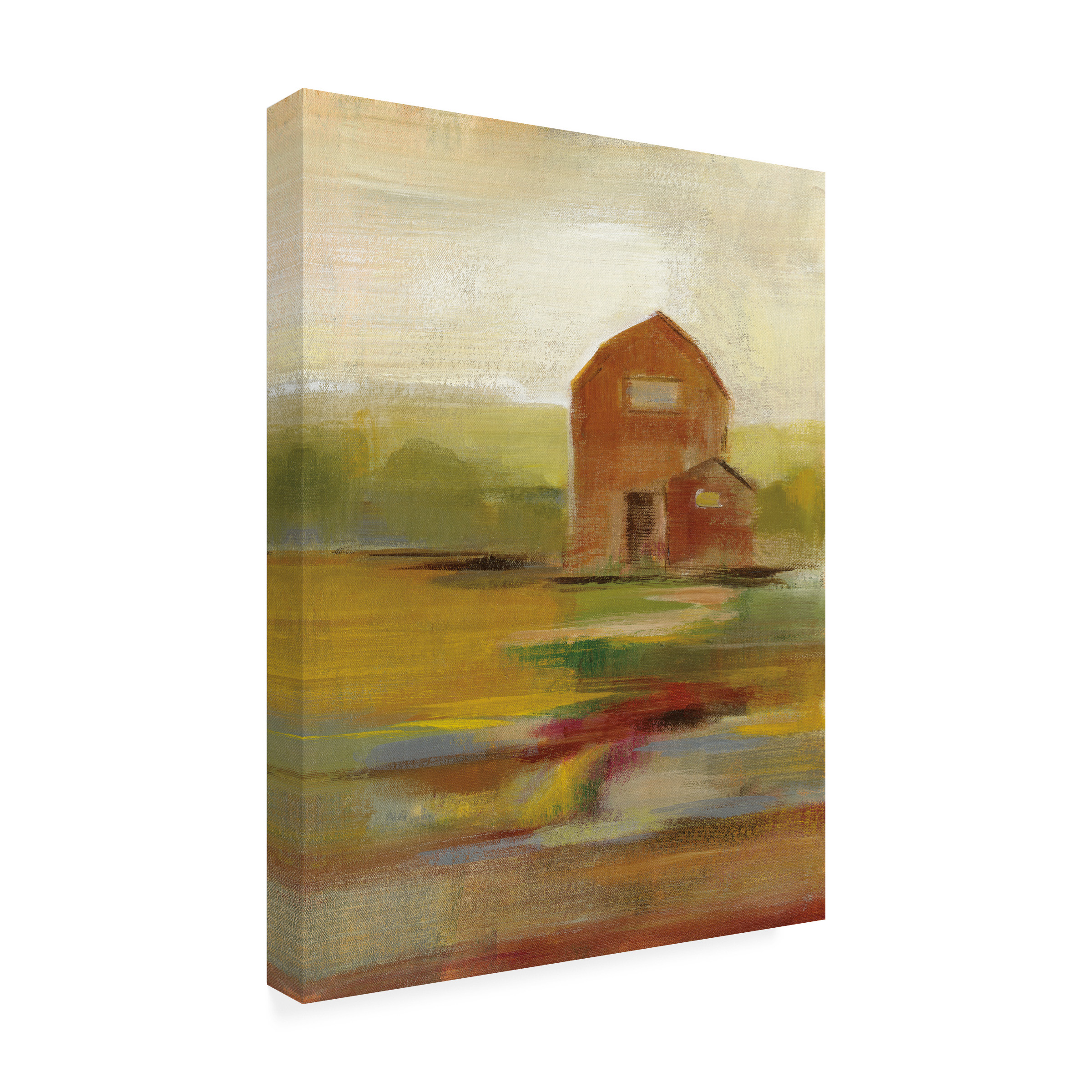 Trademark Fine Art 'Hillside Barn II v2' Canvas Art by Silvia Vassileva