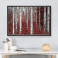thumbnail image 3 of wall26 Framed Canvas Print Wall Art White Birch Trees with Autumn Red Leaves Nature Wilderness Illustrations Realism Rustic Scenic Colorful Multicolor for Living Room, Bedroom, Office - 24"x36&q, 3 of 5
