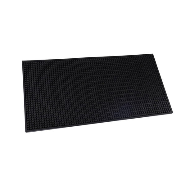 Alfombrilla de goma para barra, alfombrilla para secar platos, bandeja de secado de utensilios de vidrio, alfombrilla de drenaje para cafetería, 60cmx30cm