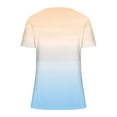 thumbnail image 4 of Yuzhih Short Sleeve Shirts for Women V-Neck Tops Loose Casual Summer Tees Button down Blouses Fashion Summer Tunic, 4 of 5