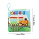 thumbnail image 3 of Juguetes de piscina, juguetes para bebés, juguetes para niños pequeños, libro de tela para niños, juguete de educación temprana, 4 lados, 8 páginas, libro de palma, tema de frutas, libro de tela para, 3 of 6