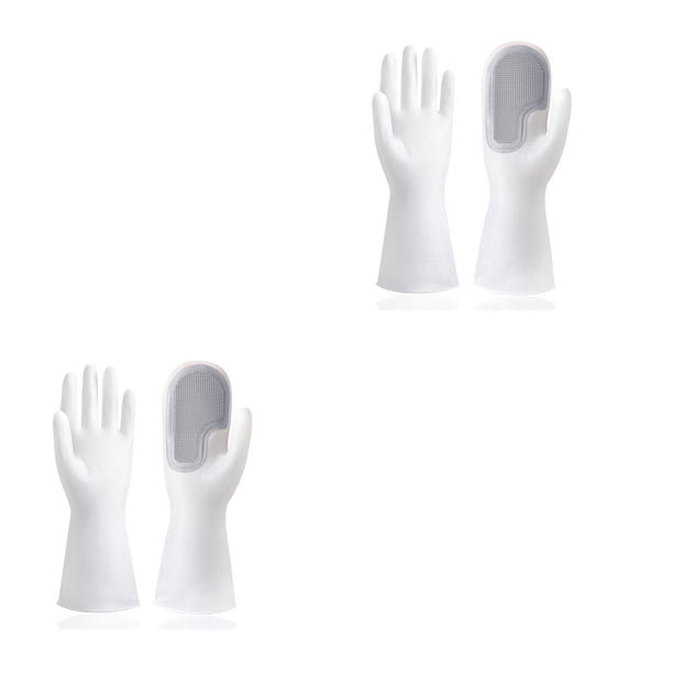Cateissary 1 par de guantes para lavar platos, fregador de manos, manoplas de esponja para alimentos, herramientas, hornos resistentes al calor, Type1 NO1