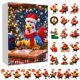 thumbnail image 4 of Calendario de Adviento con colgante de gallina | Decoración festiva para el árbol | Recuerdo de Adviento para el hogar y la familia, 4 of 6