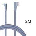 thumbnail image 4 of Double Elbow Data Cable 8Pin Replacement for Double Elbow Data Cable Android TYPE-C Nylon Braided Fast Charging Phone Line, 4 of 7