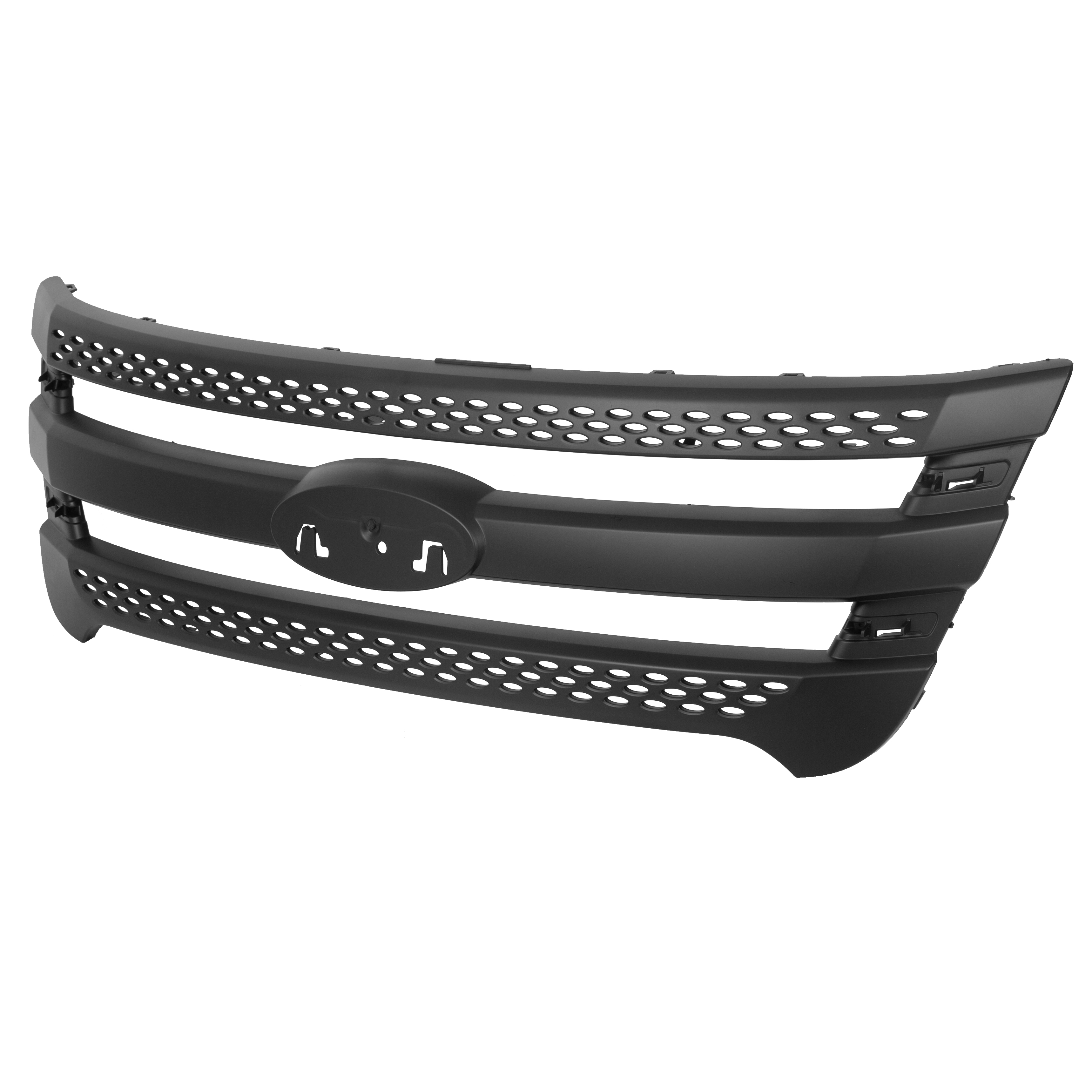 For 11 15 Ford Explorer Snap On Grille Overlay Black Full Front Grill Covers Walmart Com Walmart Com