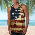 thumbnail image 2 of JINMGG Mens Shirts Clearance,Men's Summer Independence Day 3D Digital Print Sleeveless Tank Top Casual T-Shirt, 2 of 5