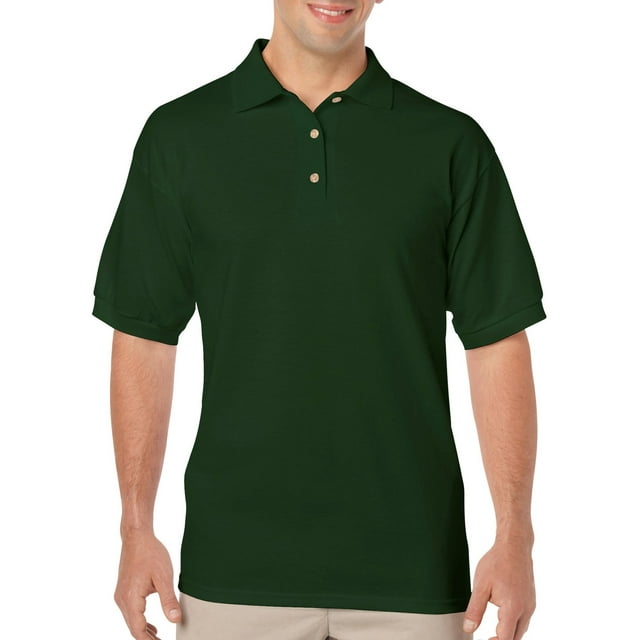 Gildan Mens DryBlend Jersey Sport Shirt , S, Forest Green