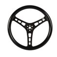 thumbnail image 1 of 15 in. Black Dished Rubber Coated Steering Wheel, 1 of 1