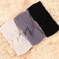 4Pieces Winter Knit Crochet Turban Headband for Women Warm Bulky