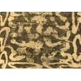 thumbnail image 1 of Ahgly Company Indoor Rectangle Abstract Brown Modern Area Rugs, 2' x 4', 1 of 4