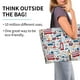 thumbnail image 2 of Fotbe London Symbols1 Bolsa Tote Estética de Lona con Estampado para Mujer - Bolsa Reutilizable de Hombro Casual para Vacaciones, Compras, Trabajo y Gimnasio, 2 of 8