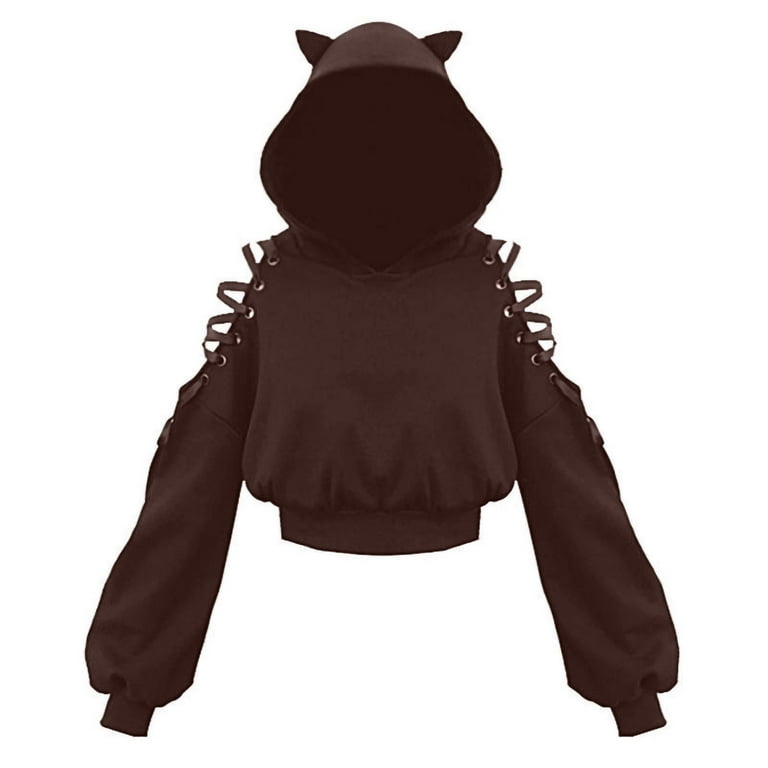 Plus size animal sales hoodies with ears