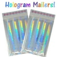 thumbnail image 4 of 4x8 inches Shiny Metallic Bubble Mailers Pink, Teal, Gold, Red or Mirrored Black Padded Colorful Self Sealing Rigid Envelopes 4x7" usable space, 4 of 10
