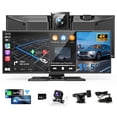 thumbnail image 1 of Pantalla inalámbrica Carplay Kuayvan de 11,5 pulgadas con dash cam 4K, 1 of 9