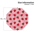 thumbnail image 2 of Sigee Strawberry for Water-Resistant, Heat-Resistant, Non-Slip Leather Coasters Set, Ideal for Coffee Table, Office, Bar, Home Decor-Octagon, 2 of 6